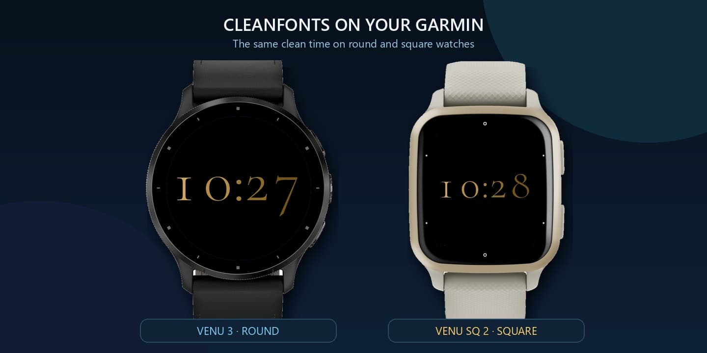 CleanFonts on Garmin