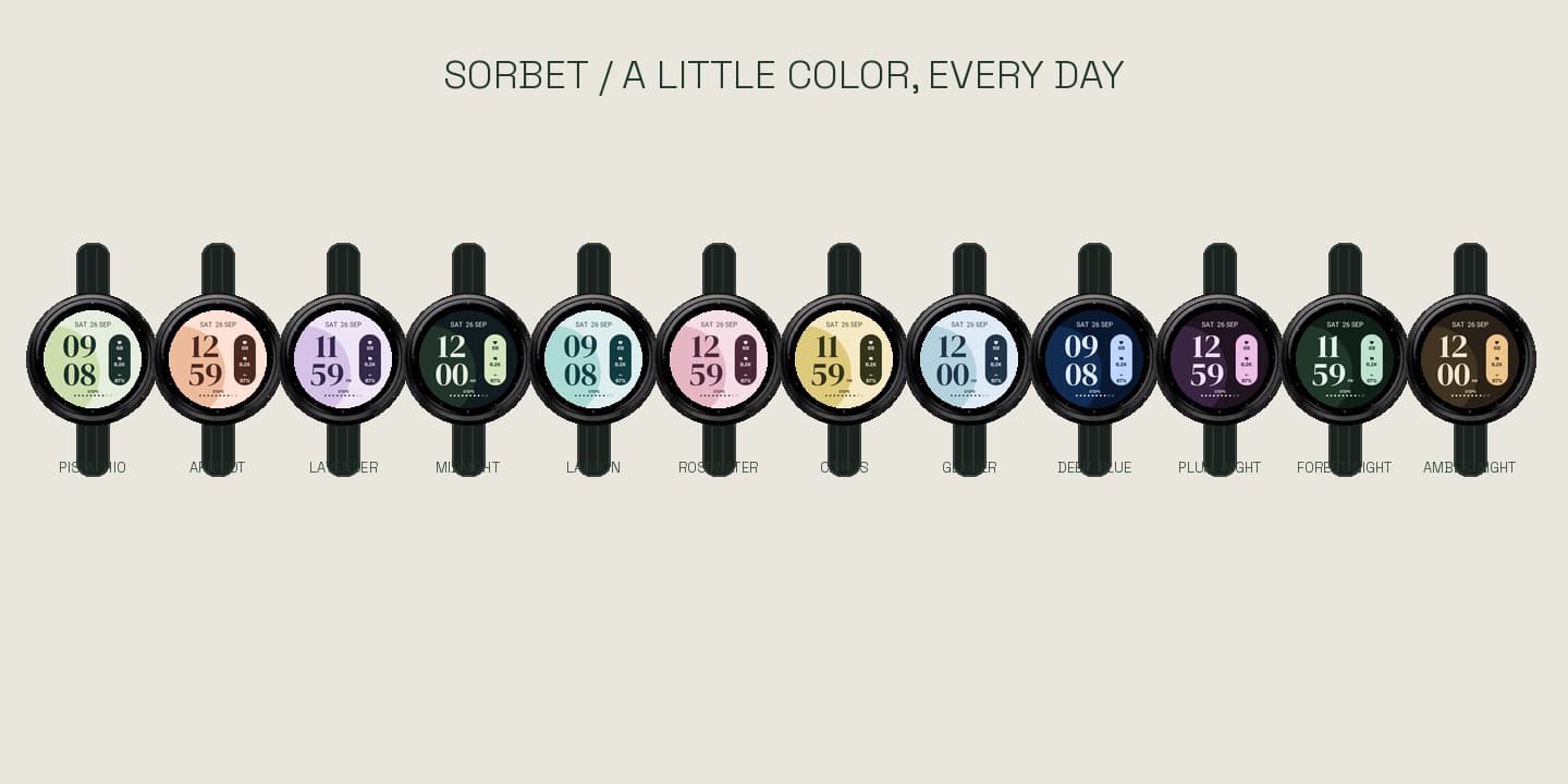 Sorbet on Garmin