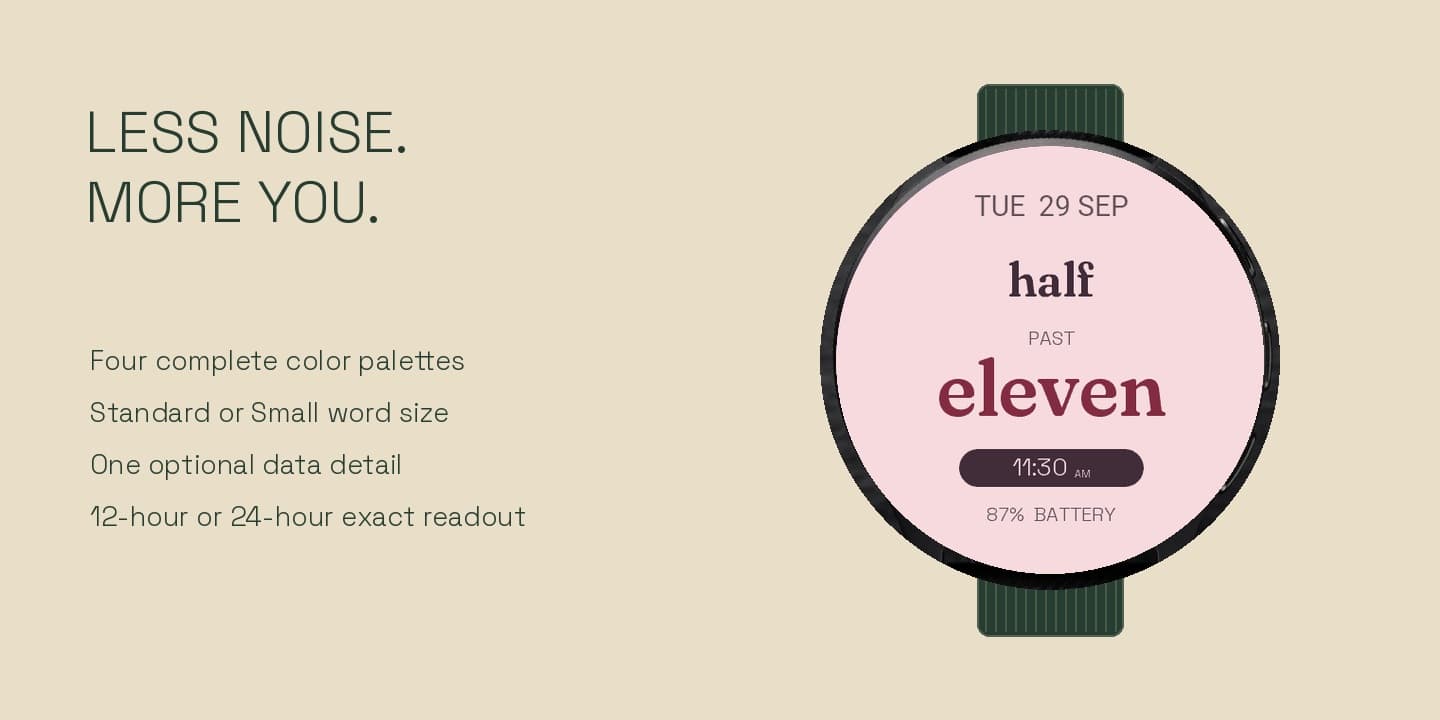 Parlance — Word Clock on Garmin